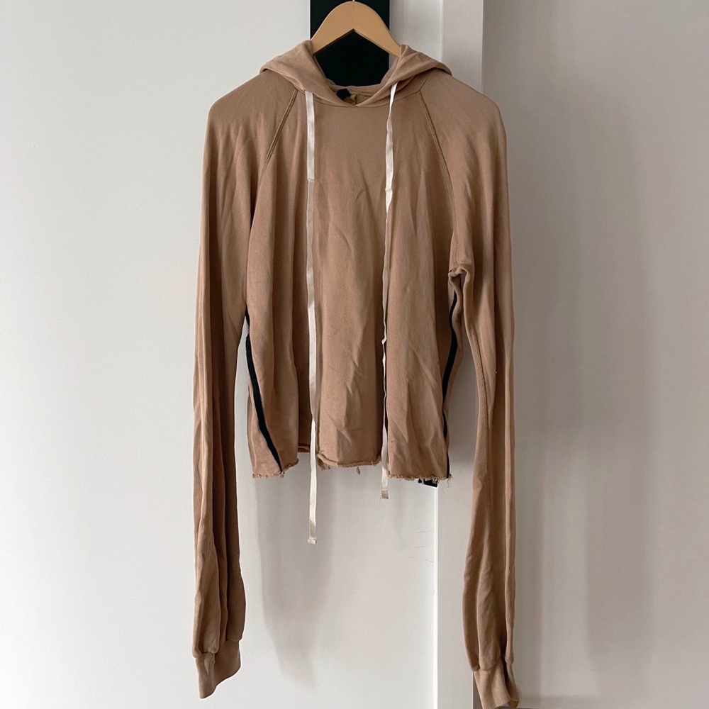 UNRAVEL Terry Oversize Hoodie in Nude